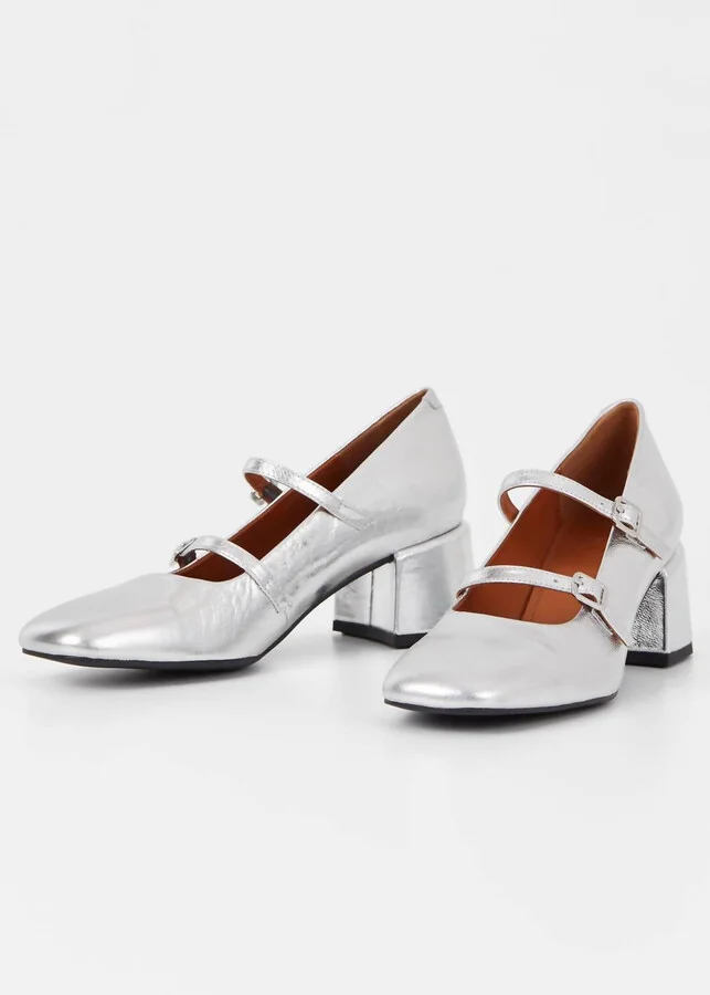 Women's Adison Mary Jane Pump In Silver