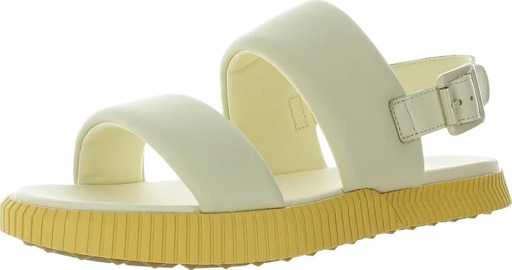 Womens Adjustable Leather Slingback Sandals