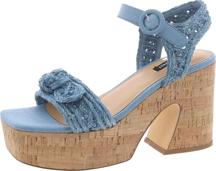 Womens Adjustbable Square Toe Block Heel