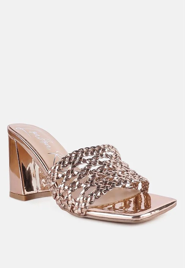 Womens Adorbs Braided Straps Slip On Sandals - Image 3