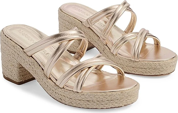 Women's Adrian Platform Heels - Soft Gold - Size 6.5 - Image 3