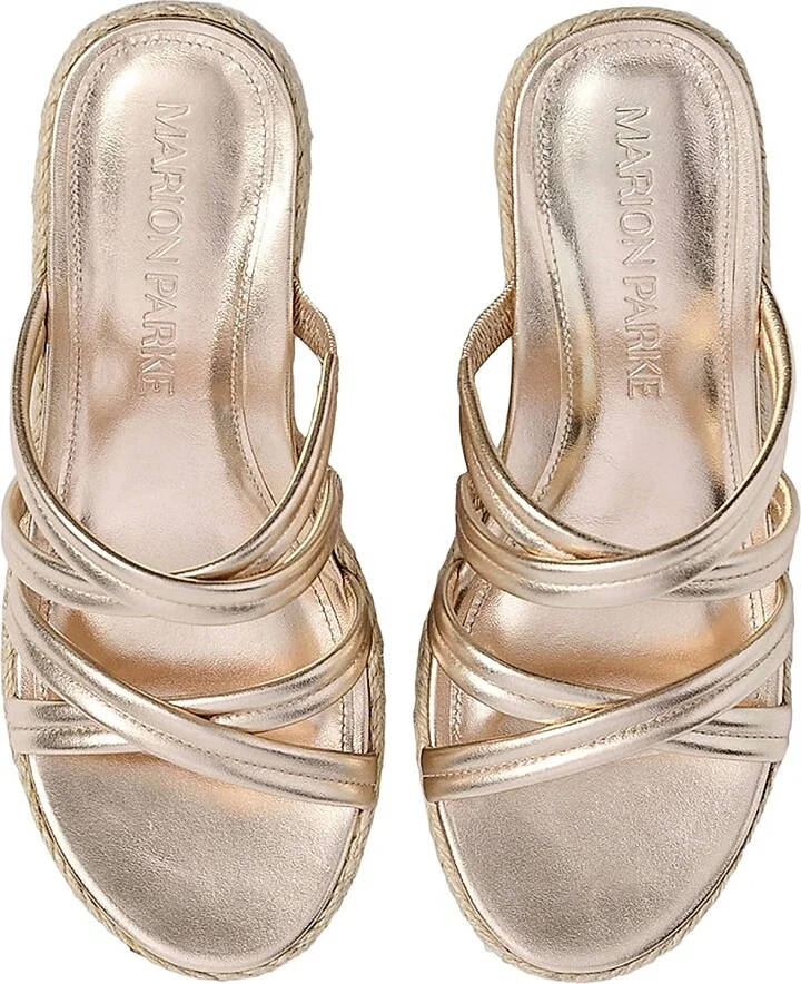 Women's Adrian Platform Heels - Soft Gold - Size 6.5 - Image 4