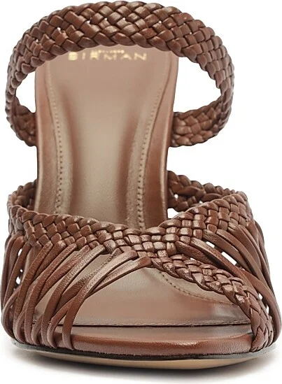Women's Agatha 85MM Braided Leather Sandals - Chocolate Fondue - Size 5 - Image 5