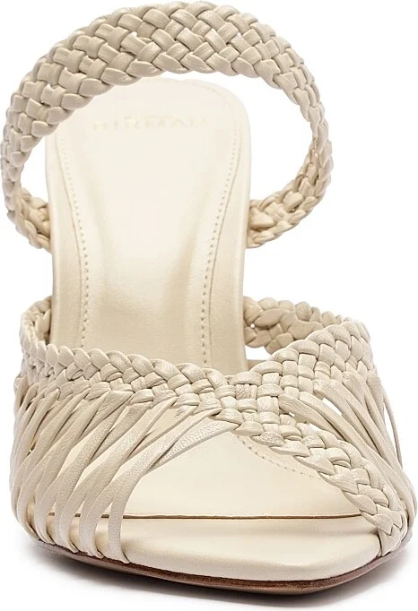 Women's Agatha 85MM Braided Leather Sandals - Chocolate Fondue - Size 5 - Image 10