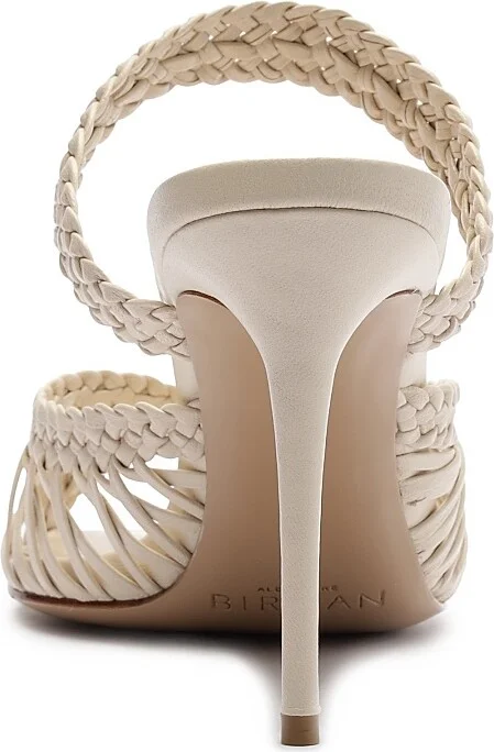 Women's Agatha 85MM Braided Leather Sandals - Chocolate Fondue - Size 5 - Image 11