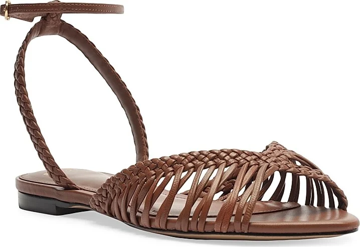 Women's Agatha Leather Sandals - Chocolate Fondue - Size 5.5 - Image 2