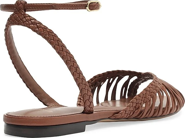 Women's Agatha Leather Sandals - Chocolate Fondue - Size 5.5 - Image 3