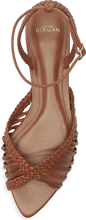 Women's Agatha Leather Sandals - Chocolate Fondue - Size 5.5 - Image 4