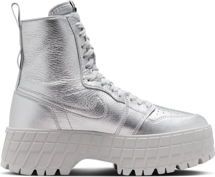 Women's Air Jordan 1 Brooklyn Boots in Grey | FJ5737-002 - Image 3