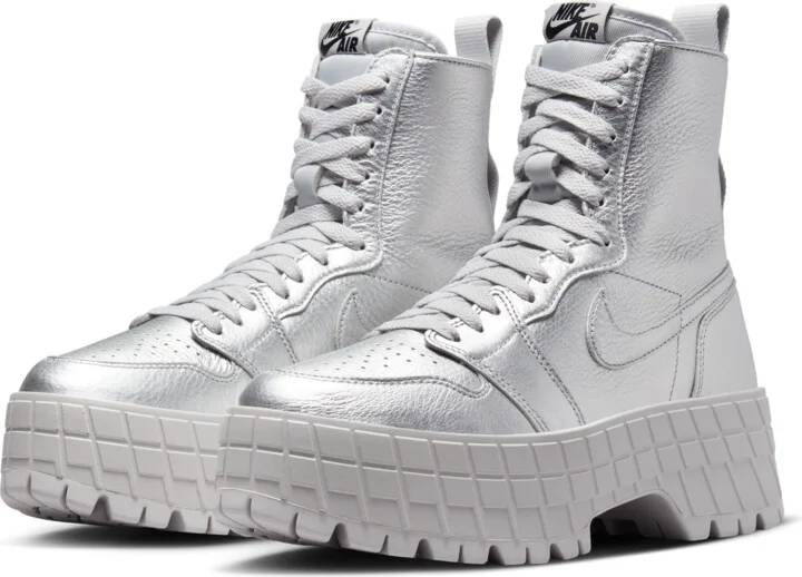 Women's Air Jordan 1 Brooklyn Boots in Grey | FJ5737-002 - Image 5