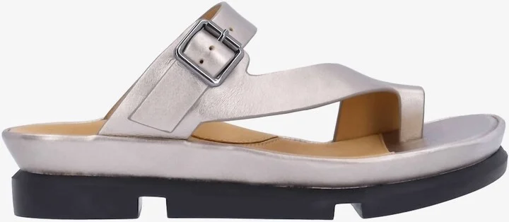 Women's Alanza Sandal In Champagne Metallic Napa