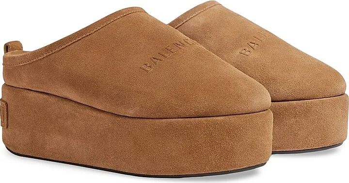 Women's Alaska Soft Platform Mules - Brown - Size 6 - Image 2