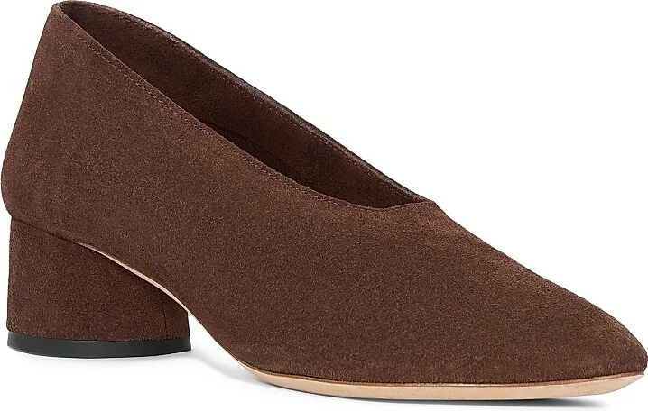Women's Alba 35MM Suede Pumps - Mahogany - Size 5 - Image 2