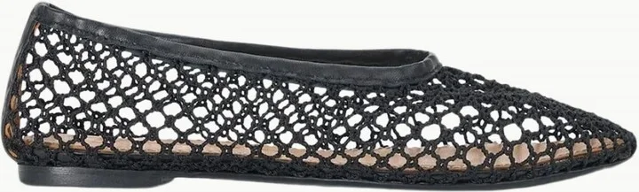 Women's Alba Ballet Flat Shoes In Black Netting