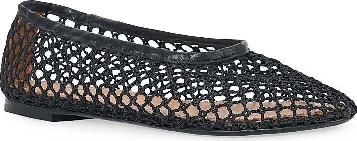 Women's Alba Crocheted Ballet Flats - Black - Size 7 - Image 2