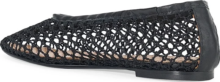 Women's Alba Crocheted Ballet Flats - Black - Size 7 - Image 3