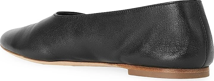 Women's Alba Leather Ballet Flats - Black - Size 5 - Image 4