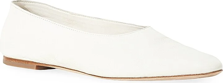 Women's Alba Leather Ballet Flats - Black - Size 5 - Image 6
