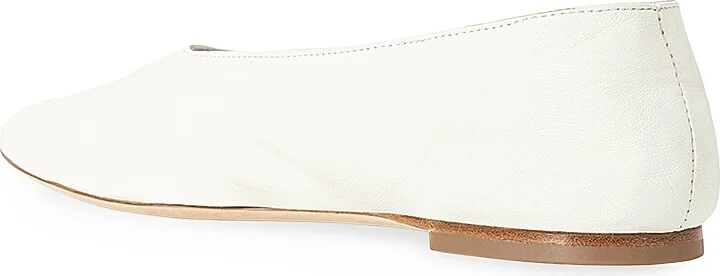 Women's Alba Leather Ballet Flats - Black - Size 5 - Image 7