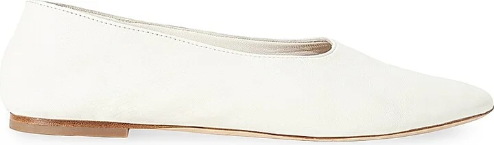 Women's Alba Leather Ballet Flats - Black - Size 5 - Image 8