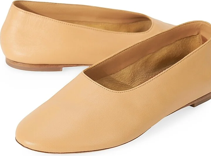 Women's Alba Leather Ballet Flats - Black - Size 5 - Image 9