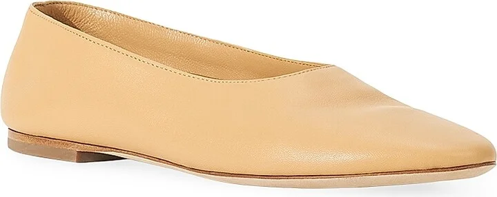 Women's Alba Leather Ballet Flats - Black - Size 5 - Image 10