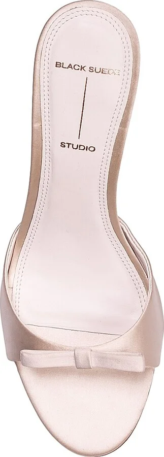 Women's Albie 65MM Satin Mules - Coconut Satin - Size 6 - Image 5