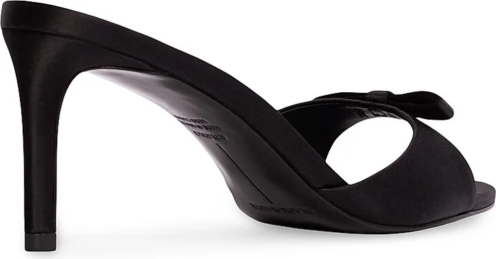 Women's Albie 65MM Satin Mules - Coconut Satin - Size 6 - Image 9