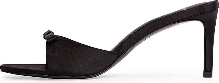 Women's Albie 65MM Satin Mules - Coconut Satin - Size 6 - Image 10