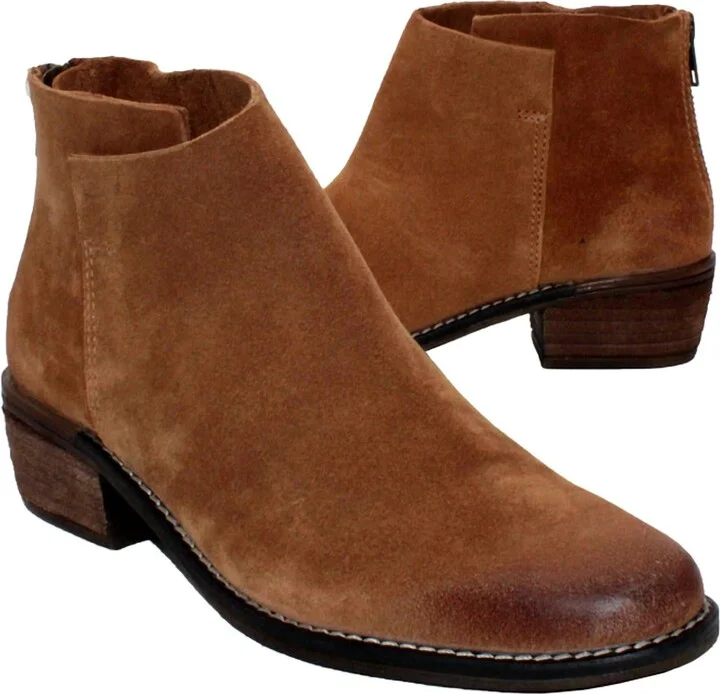 Women's Aldworth Suede Upper Bootie In Brown