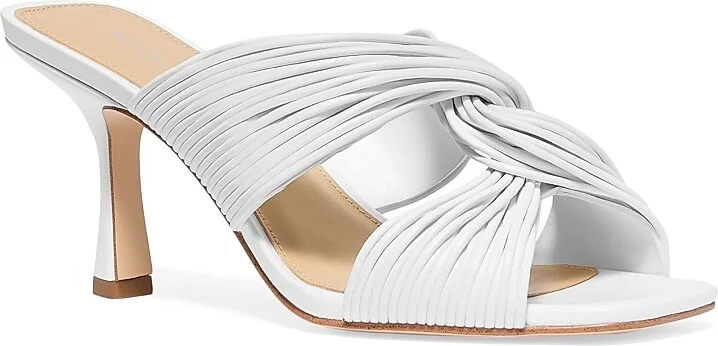 Women's Alessia 75MM Slip-On Sandals - Optic White - Size 6 - Image 2