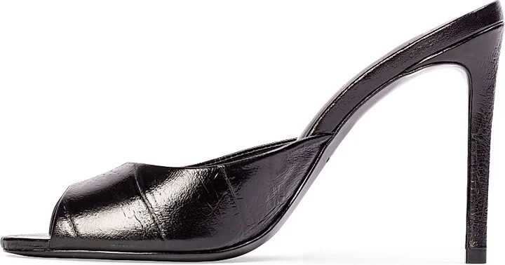 Women's Alessia Croc Mules - Black Croc - Size 6 - Image 4