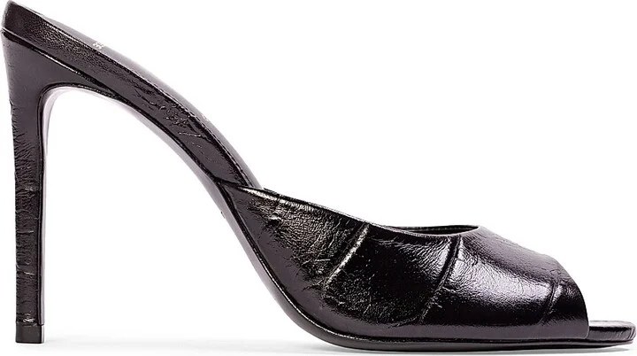 Women's Alessia Croc Mules - Black Croc - Size 6