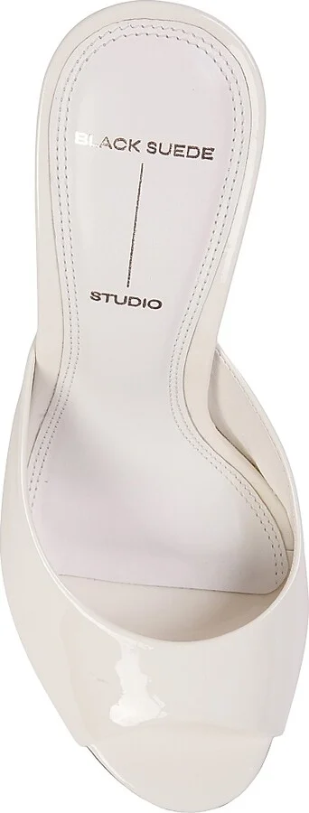 Women's Alessia Patent 100MM Mules - Black Patent - Size 5 - Image 10