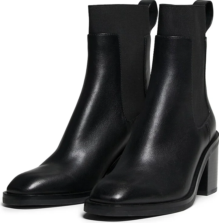 Women's Alexa 70MM Leather Chelsea Boots - Black - Size 6 - Image 3
