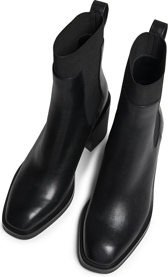 Women's Alexa 70MM Leather Chelsea Boots - Black - Size 6 - Image 4