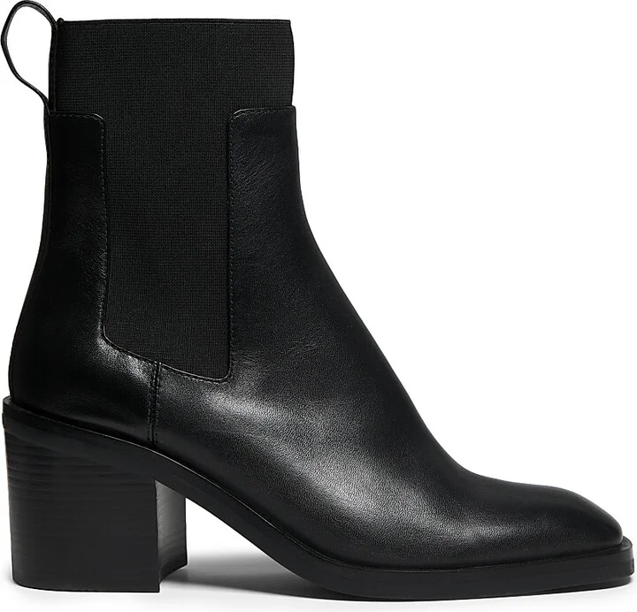 Women's Alexa 70MM Leather Chelsea Boots - Black - Size 6