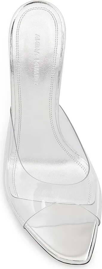 Women's Alexa 95MM Transparent PVC Mules - Pvc Transparent - Size 5 - Image 4