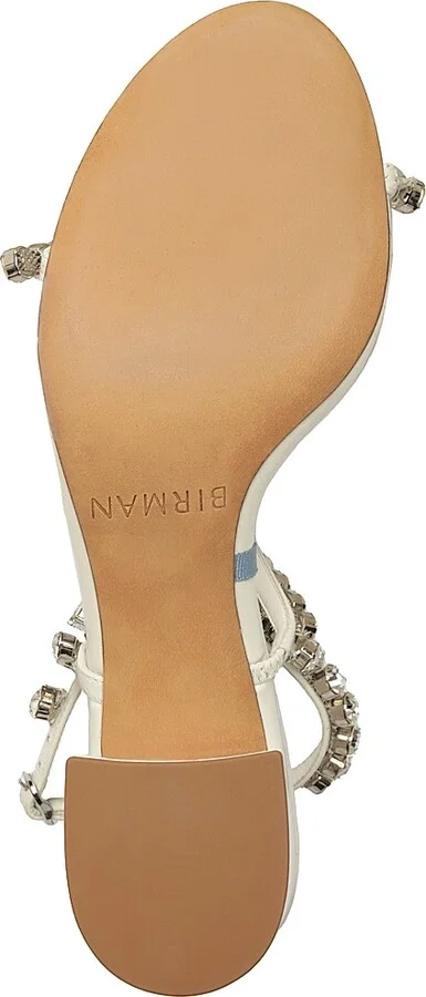 Women's Alexa Crystals Bridal 60MM Leather Sandals - White - Size 11 - Image 8