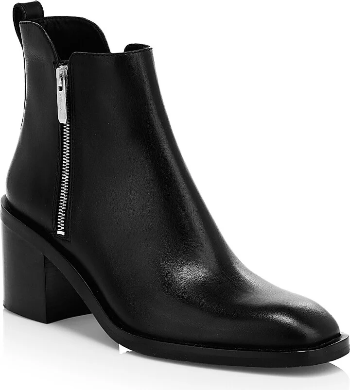 Women's Alexa Leather Ankle Boots - Black - Size 5 - Image 2