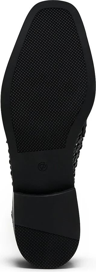 Women's Alexa Macramé Woven Penny Loafers - Black - Size 8 - Image 6