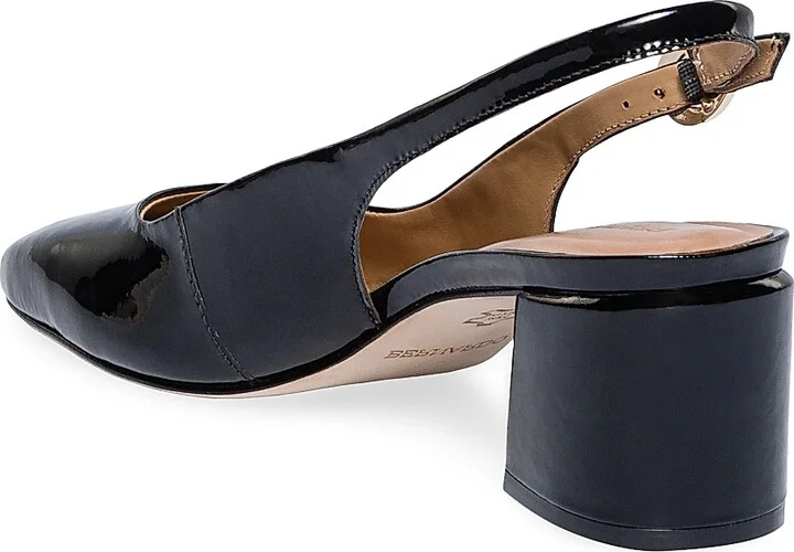 Women's Alexia Patent Block Heels Sling - Black - Size 6 - Image 3