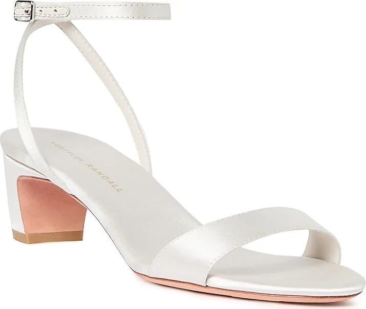 Women's Alice 45MM Satin Sandals - Cream - Size 7.5 - Image 2