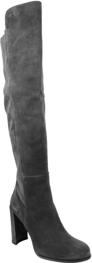 Women's Alljill Anthracite Suede Over The Knee Boot - Image 5