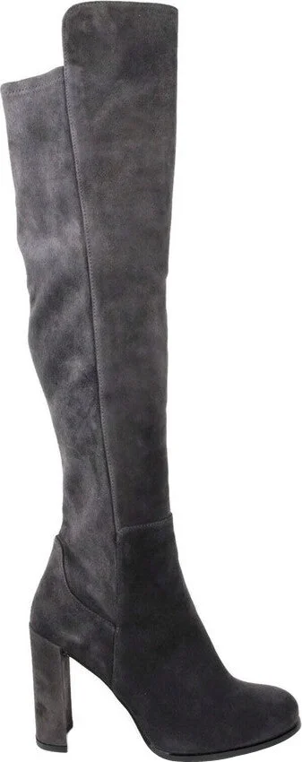 Women's Alljill Anthracite Suede Over The Knee Boot - Image 6