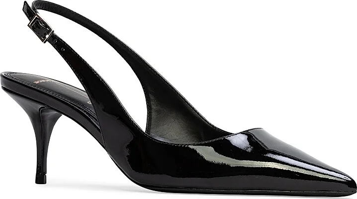 Women's Alloy 65MM Patent Pumps - Black Patent Leather - Size 5 - Image 3