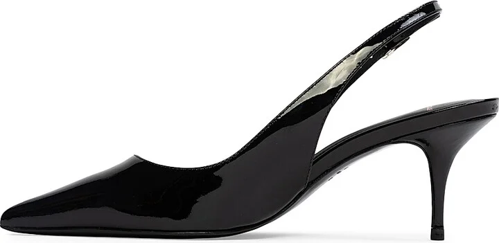 Women's Alloy 65MM Patent Pumps - Black Patent Leather - Size 5 - Image 5