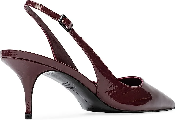 Women's Alloy 65MM Patent Pumps - Black Patent Leather - Size 5 - Image 9