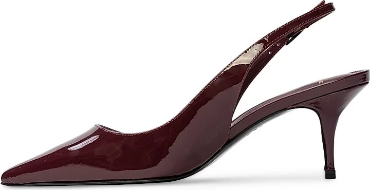 Women's Alloy 65MM Patent Pumps - Black Patent Leather - Size 5 - Image 10