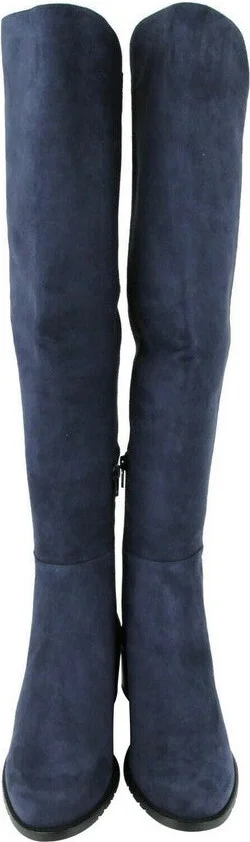 Women's Allserve Nice Blue Suede Knee Boot YW28482 (7.5 M) - Image 3